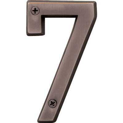 Hy-Ko Prestige Series 4 In. Oil Rubbed Bronze House Number Seven