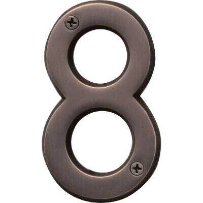 Hy-Ko Prestige Series 4 In. Oil Rubbed Bronze House Number Eight
