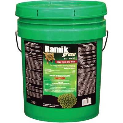 Ramik Green Pellet Bait Pack Rat And Mouse Poison (60-Pack)