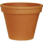 Ceramo 9-3/4 In. H. x 12-1/4 In. Dia. Terracotta Clay Standard Flower Pot Image 1
